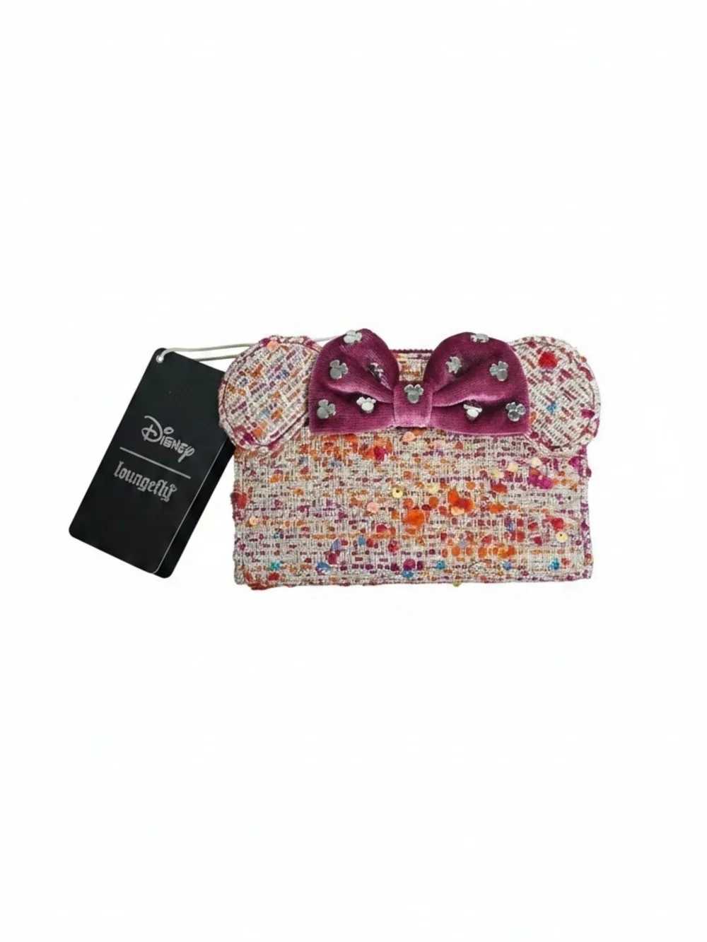 Loungefly Minnie Mouse Pink Bouclé Wallet BoxLunch Exclusive NWT